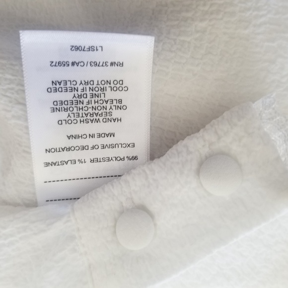 Laundry by Shelli Segal Lace Trim Sheer Blouse S - Picture 7 of 7